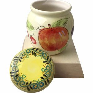 NWOT - VINTAGE - TABLETOPS AVENUE FRUIT O' PLENTY - Ceramic Small Canister